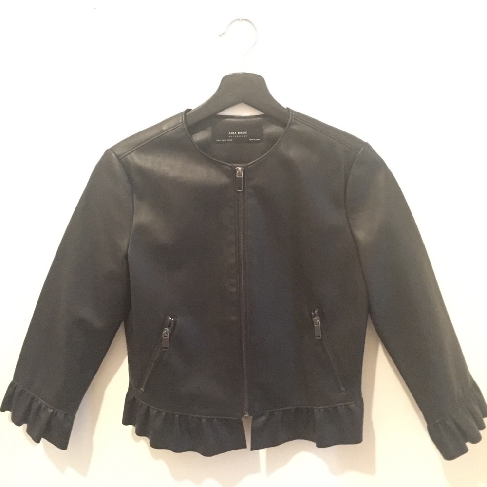 ZARA BASIC | Leather Jacket